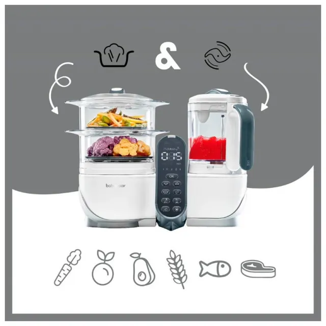 Babymoov - Nutribaby Plus 6-in-1 Multi-Purpose Food Processor - White