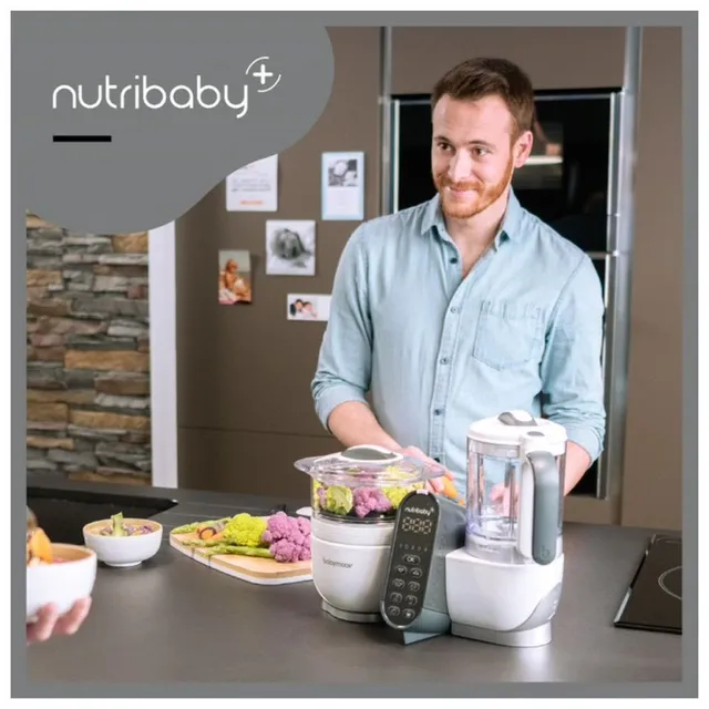 Babymoov - Nutribaby Plus 6-in-1 Multi-Purpose Food Processor - White