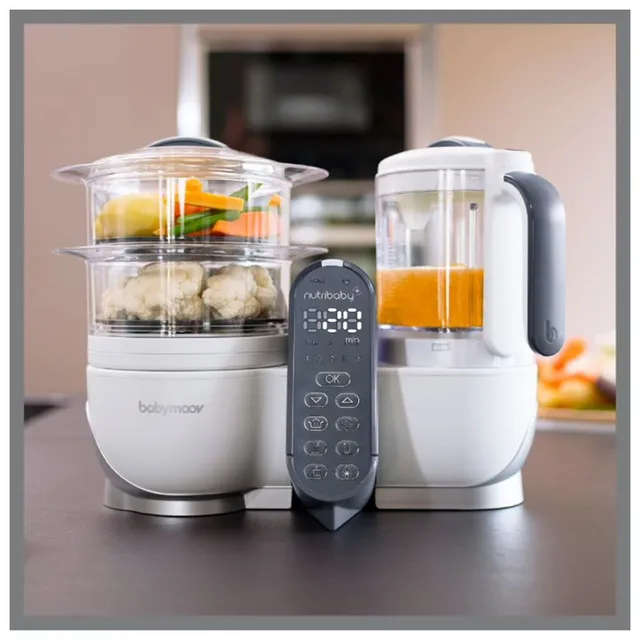 Babymoov - Nutribaby Plus 6-in-1 Multi-Purpose Food Processor - White