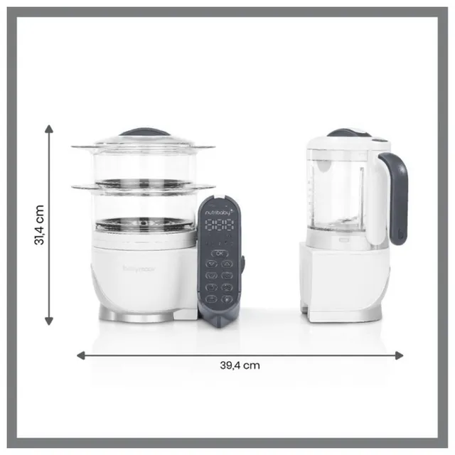 Babymoov - Nutribaby Plus 6-in-1 Multi-Purpose Food Processor - White