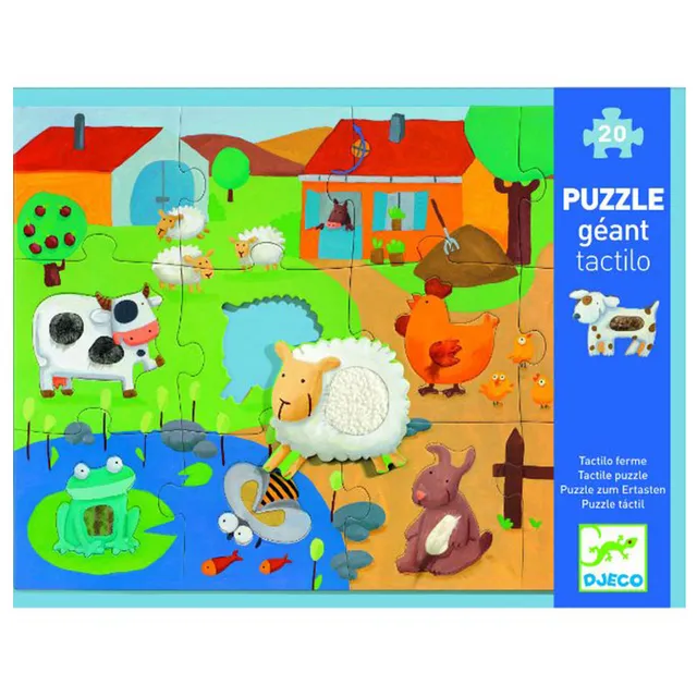 Djeco - Farm Tactile Puzzle