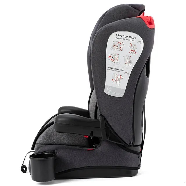 Teknum - Pack and Go Foldable Car Seat w/ Ace Diaper Bag - Grey