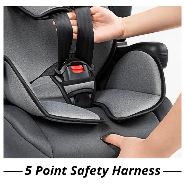 Teknum - Pack and Go Foldable Car Seat w/ Ace Diaper Bag - Grey