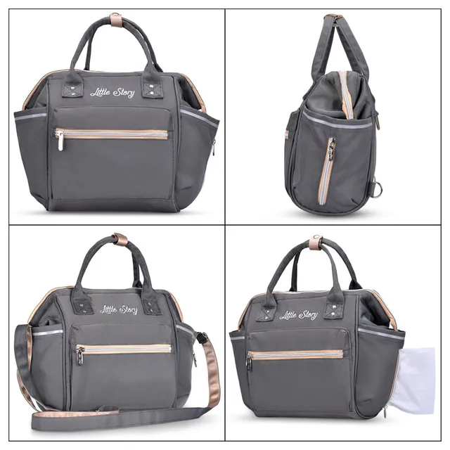 Teknum - Pack and Go Foldable Car Seat w/ Ace Diaper Bag - Grey