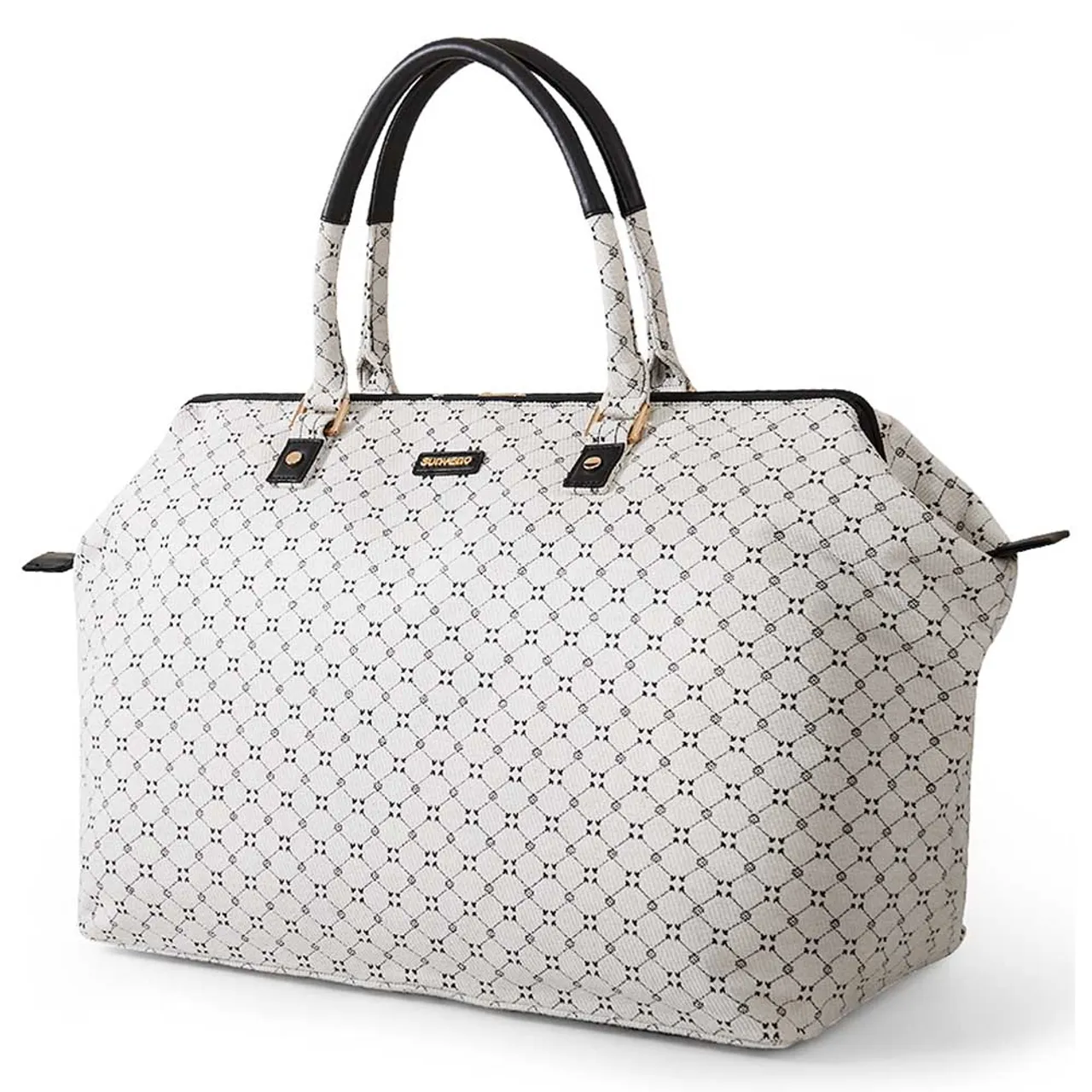 Sunveno Mommy Fashion Diaper Bag - Stylish, Waterproof, and Perfect for Travel White