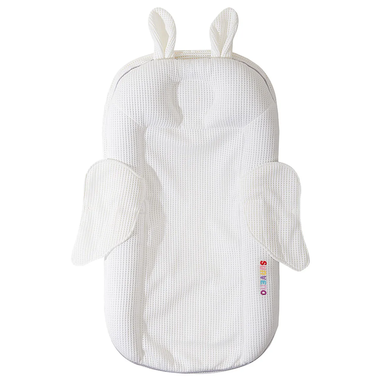 Sunveno Portable Baby Anti-Spill U Shape Pillow with Slope Pad & Hip Pillow – White, Comfortable & Safe for Newborns