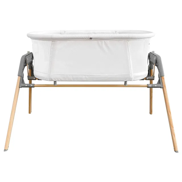 Teknum 3-IN-1 Baby Rocker Bassinet/ Infant Crib w/ Mosquito net - White