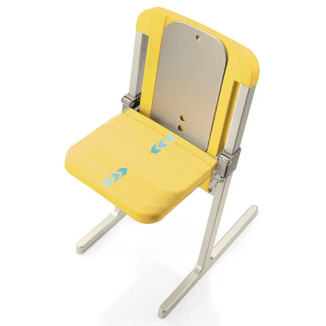 Brevi Slex Evo Premium High Chair 0-6 Months, Adjustable Seat & Footrest, Steel, Anthracite Grey
