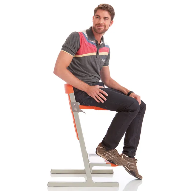 Brevi Slex Evo Premium High Chair 0-6 Months, Adjustable Seat & Footrest, Steel, Anthracite Grey