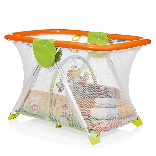 Brevi Soft & Play 4-in-1 Convertible Playpen, Activity Gym, Toy Bar, Phthalates Free, for 6M+, L95xB40xH60cm