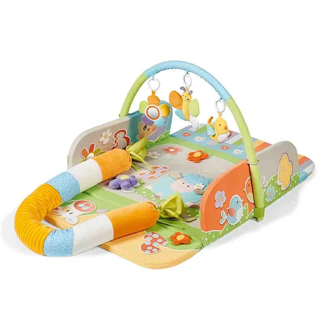 Brevi Soft & Play 4-in-1 Convertible Playpen, Activity Gym, Toy Bar, Phthalates Free, for 6M+, L95xB40xH60cm