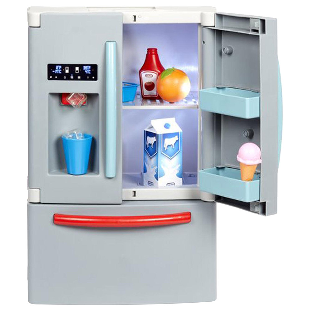 Little Tikes First Fridge (S2) - Pretend Play Refrigerator for Kids, Interactive Toy Kitchen Appliance