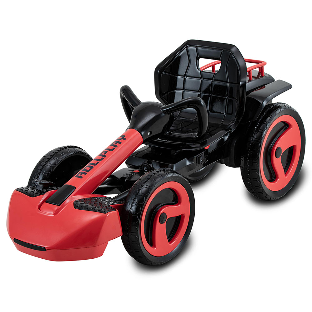 Rollplay 12V Flex Kart XL Ride-On Toy for Kids - Battery-Powered Drift Kart, Adjustable Speed, Outdoor Racing Fun