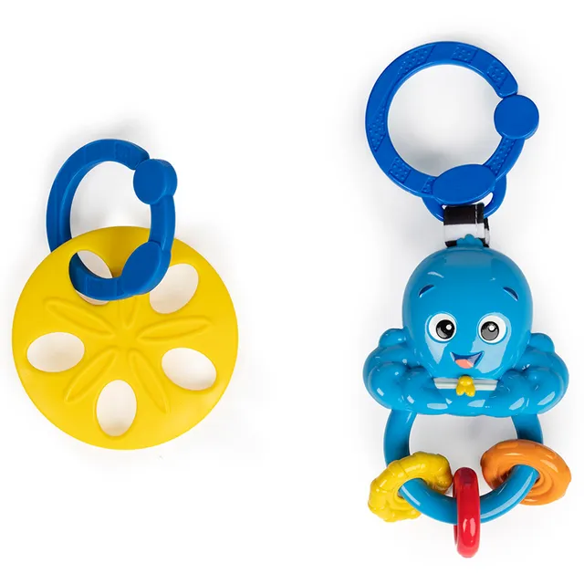 Baby Einstein Ocean Explorers 2-in-1 Floor Seat - Adjustable, Foldable, Washable High Chair, 4-12m