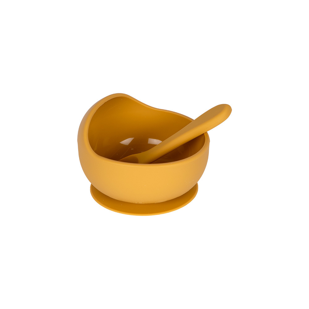 Babies Basic - Silicone Feeding Set - 2 Pcs - Yellow