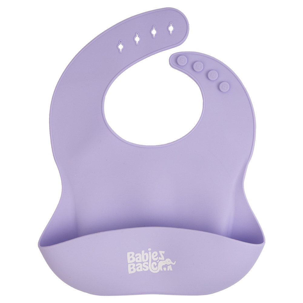 Babies Basic - Silicone Feeding Set - 6 Pcs - Purple