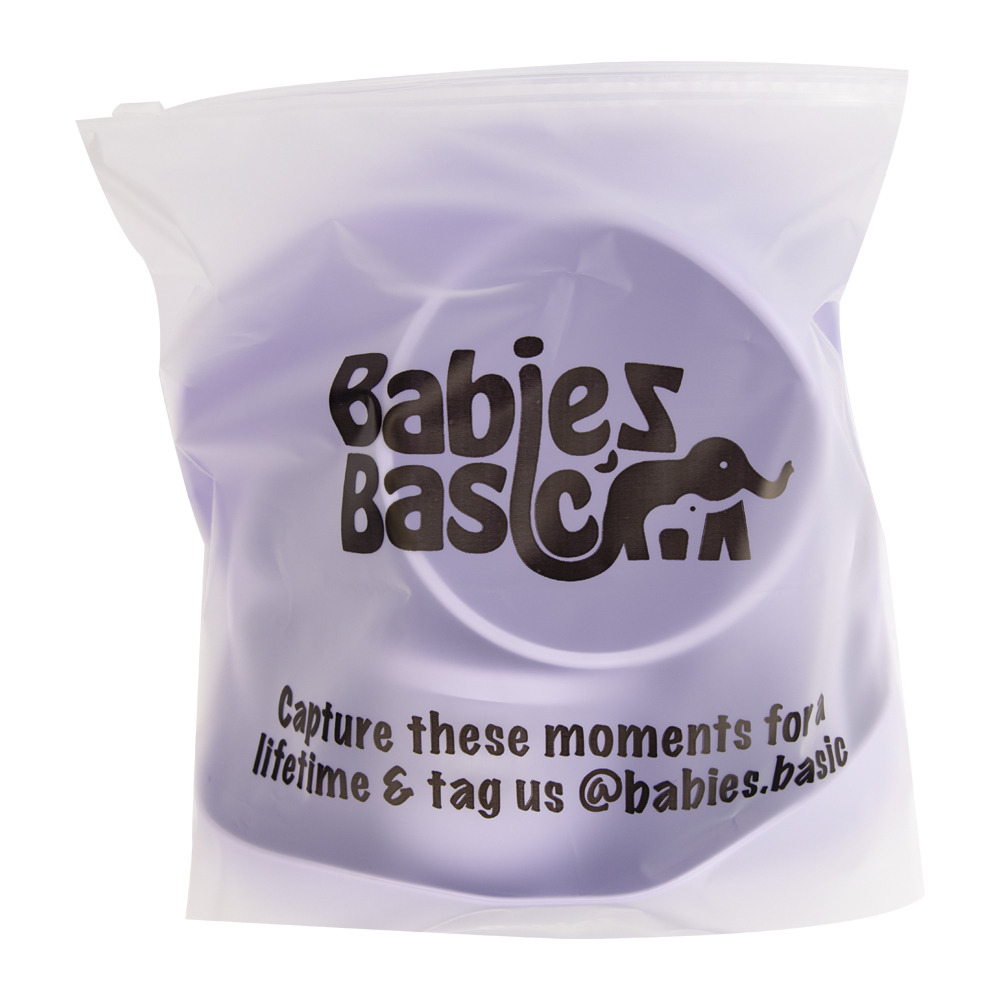 Babies Basic - Silicone Feeding Set - 6 Pcs - Purple