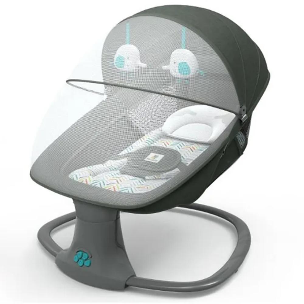 Baby Swing Bassinet Cardle Bed 3 In 1 For Newborn To Toddler -Grey