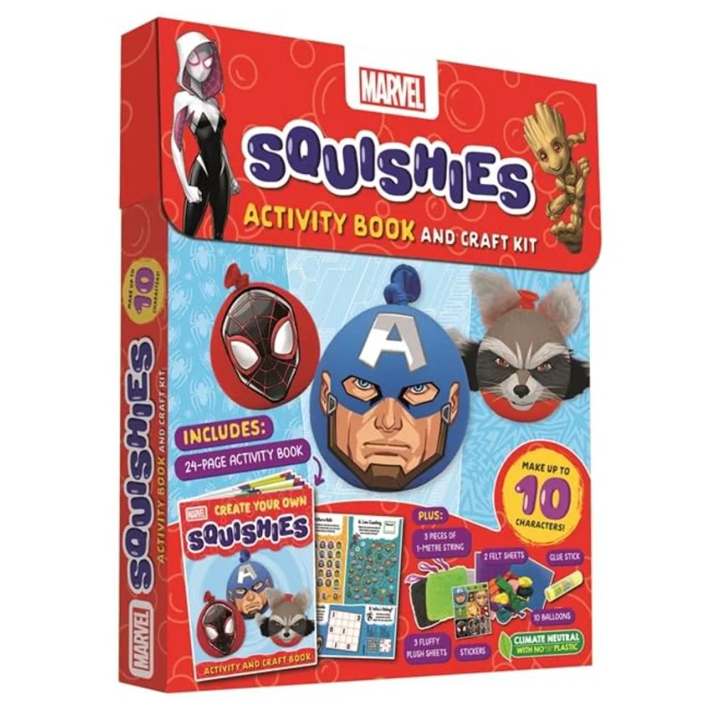 Igloo Marvel Squishies Activity Book and Craft Kit: DIY Fun for Kids
