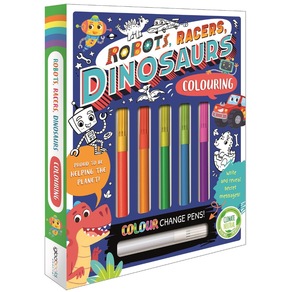 Igloo Robots, Racers, Dinosaurs Colouring: Magical Disney Fun for Kids