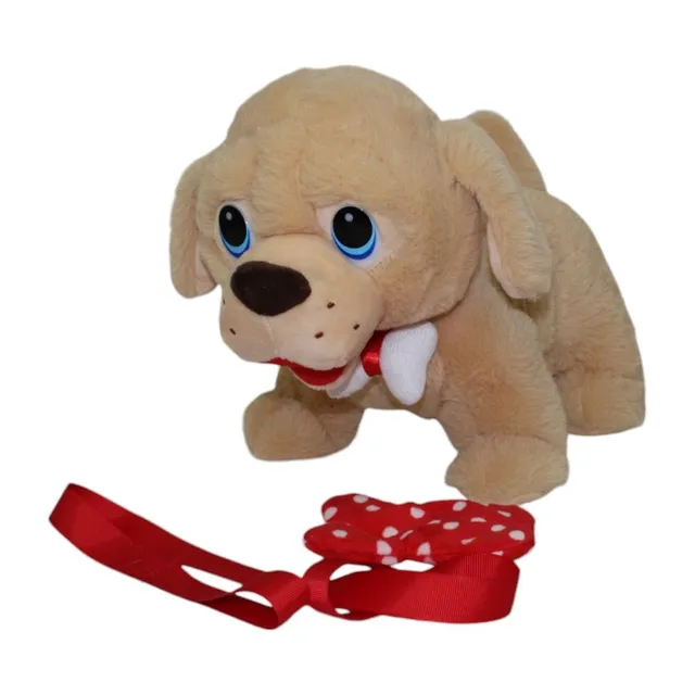 Bambolina Plush Rocco Crawling Dog With Bone, 24CM Interactive Puppy Toy | Soft & Adorable Toy for Kids 24 Months+