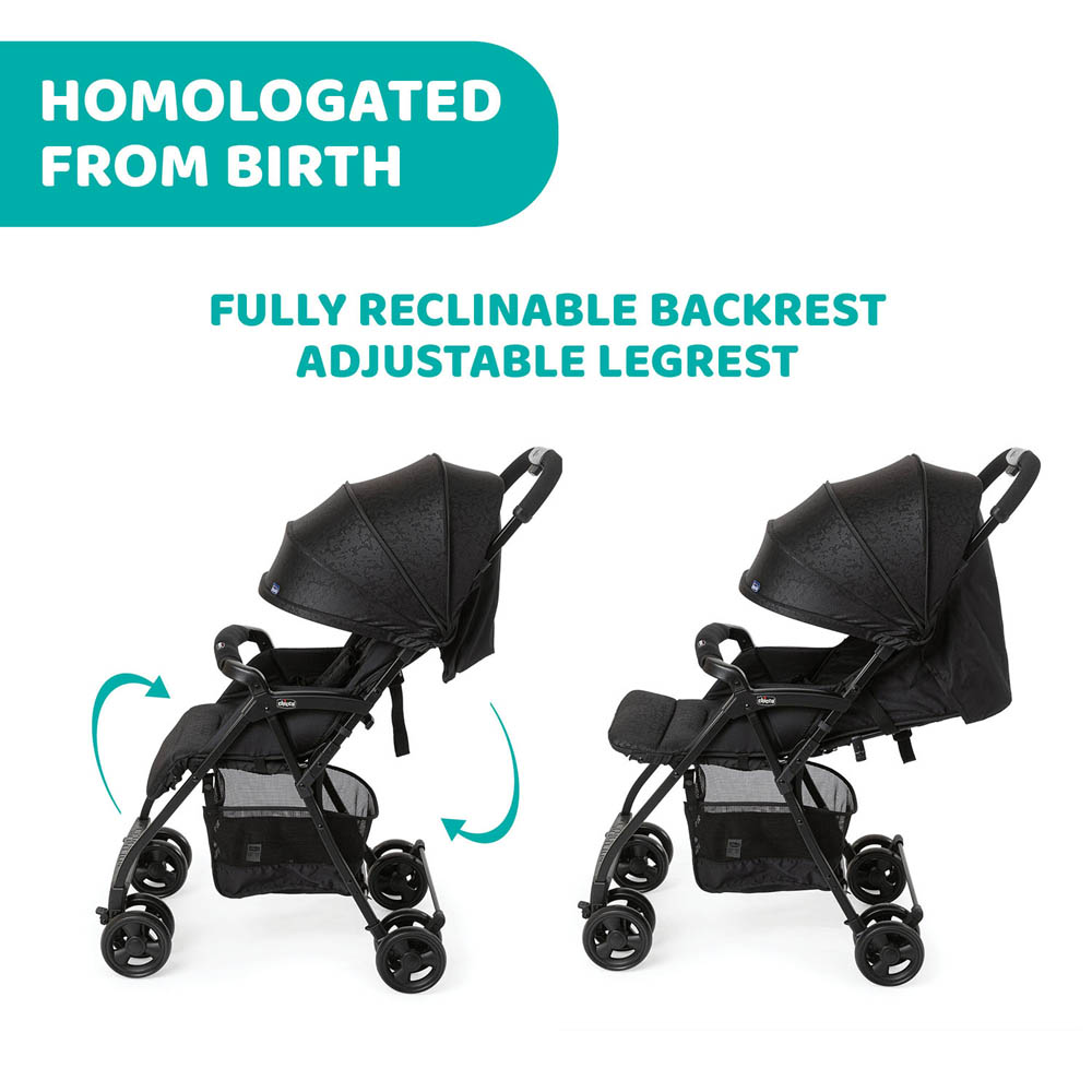 Chicco - Ohlala 3 Stroller 0m-15kg, Jet Black