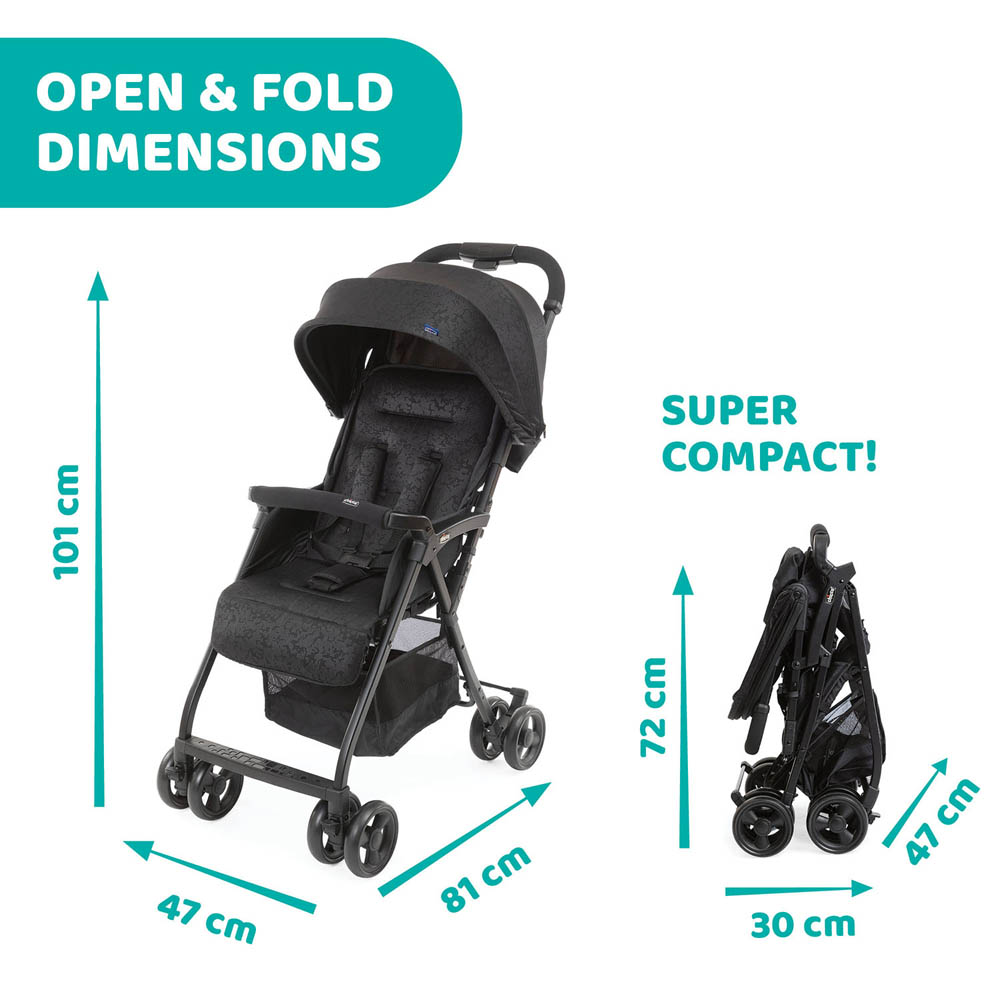 Chicco - Ohlala 3 Stroller 0m-15kg, Jet Black