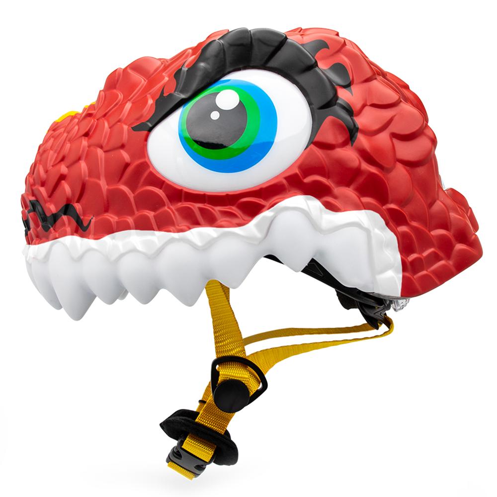 Crazy Safety - Bicycle Helmet Dragon - Red
