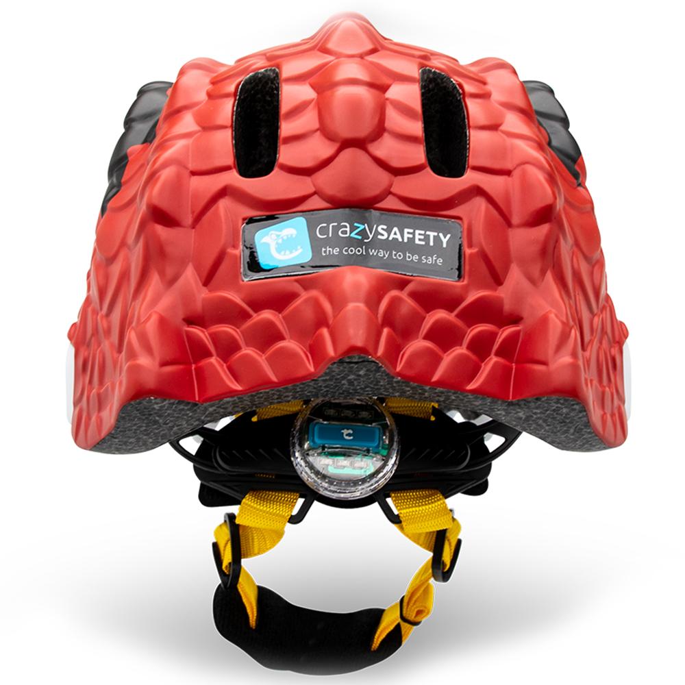 Crazy Safety - Bicycle Helmet Dragon - Red