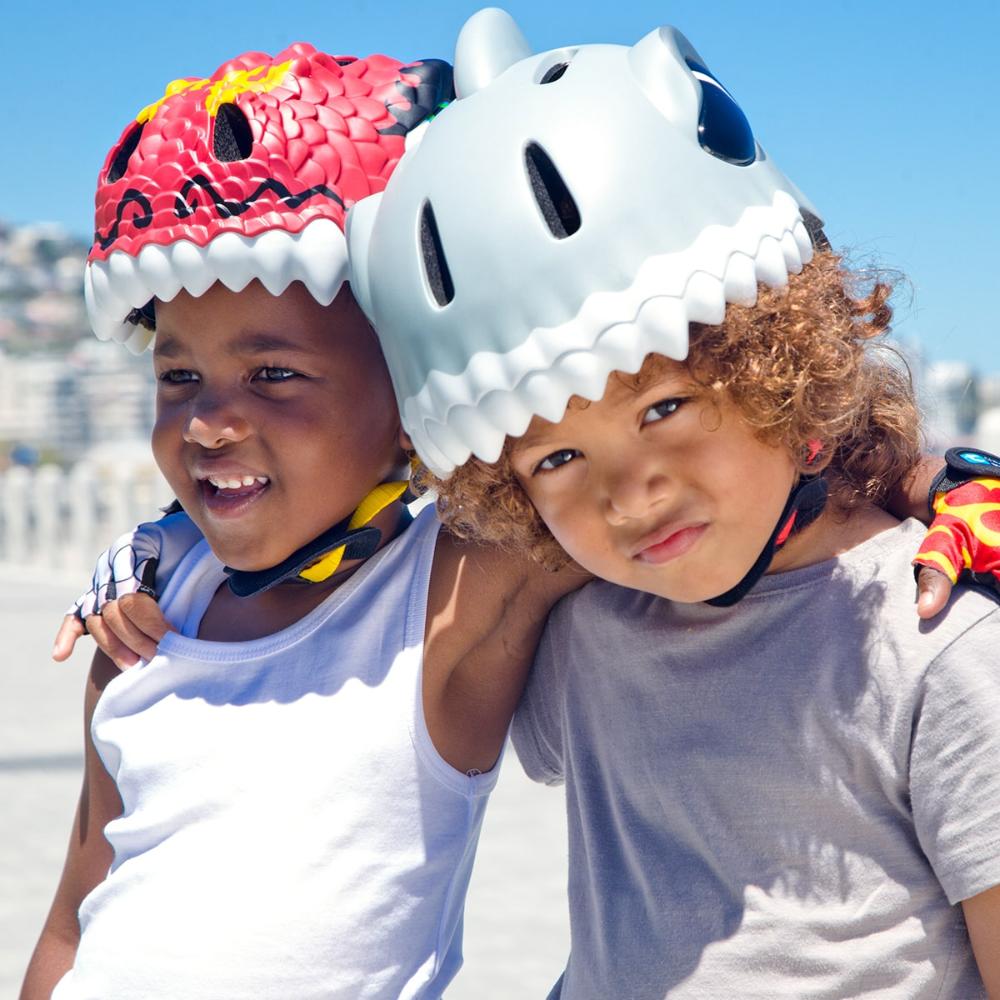 Crazy Safety - Bicycle Helmet Dragon - Red
