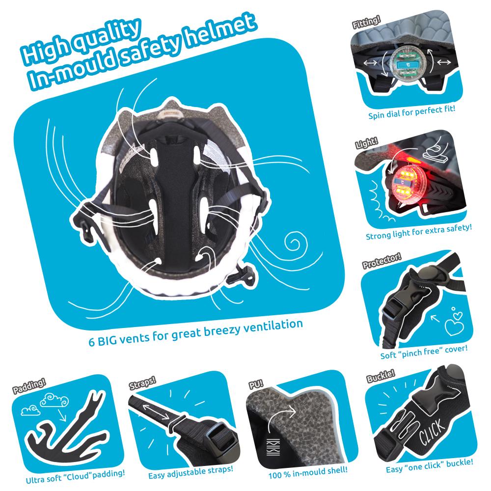 Crazy Safety - Bicycle Helmet Dragon - Red