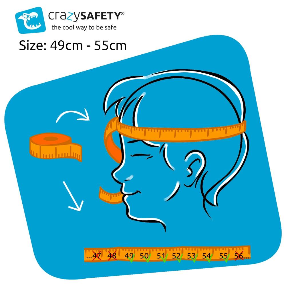 Crazy Safety - Bicycle Helmet Dragon - Red