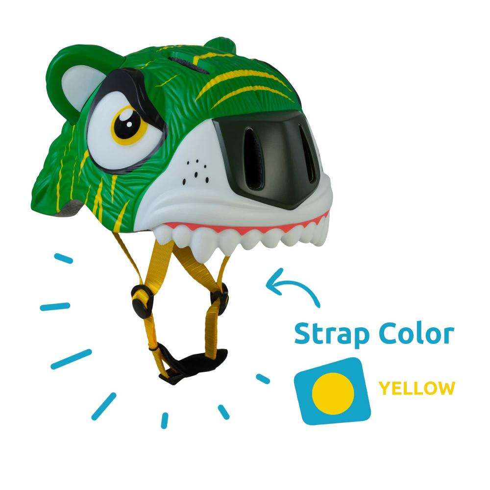 Crazy Safety - Bicycle Helmet Tiger - Green