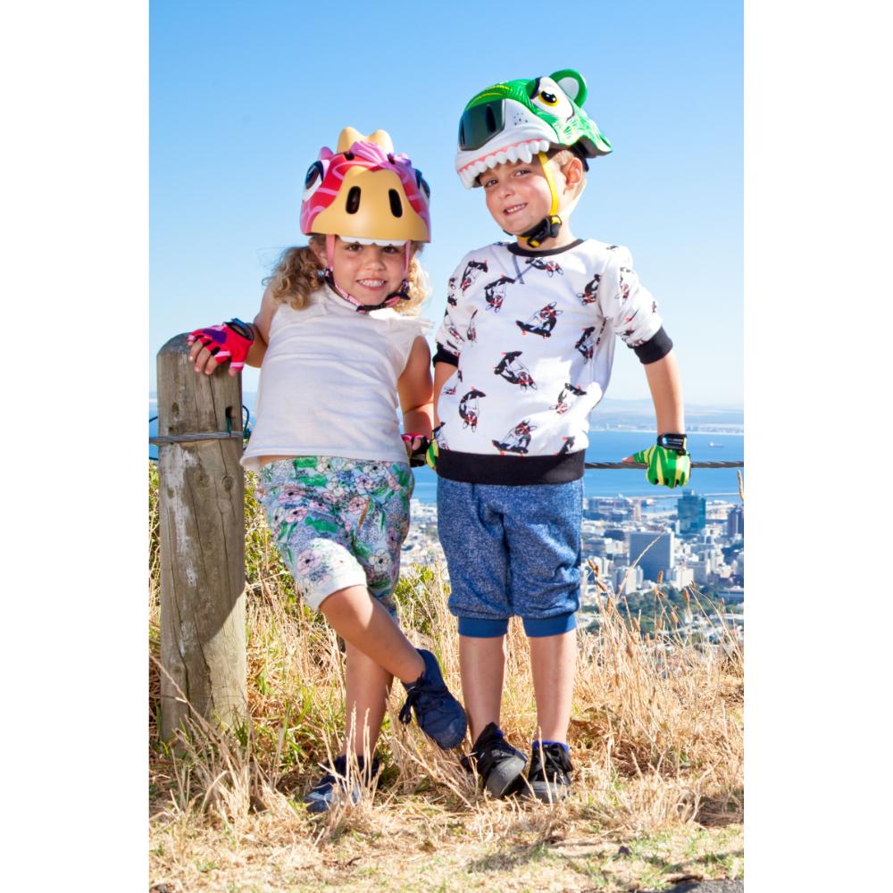 Crazy Safety - Bicycle Helmet Tiger - Green