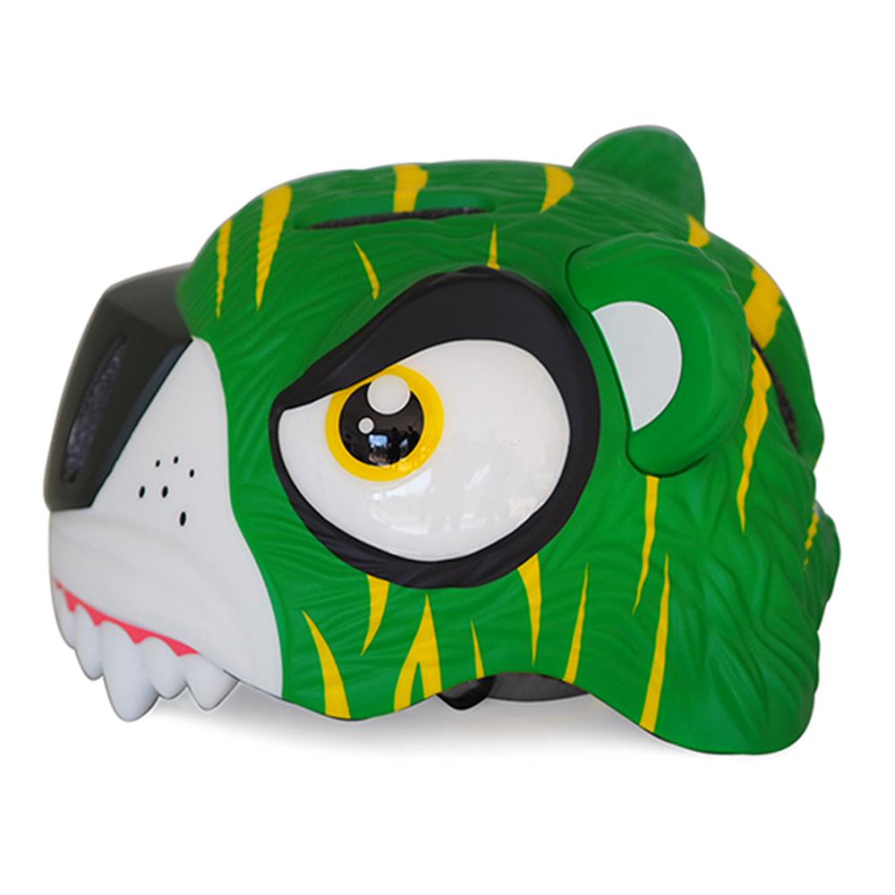 Crazy Safety - Bicycle Helmet Tiger - Green