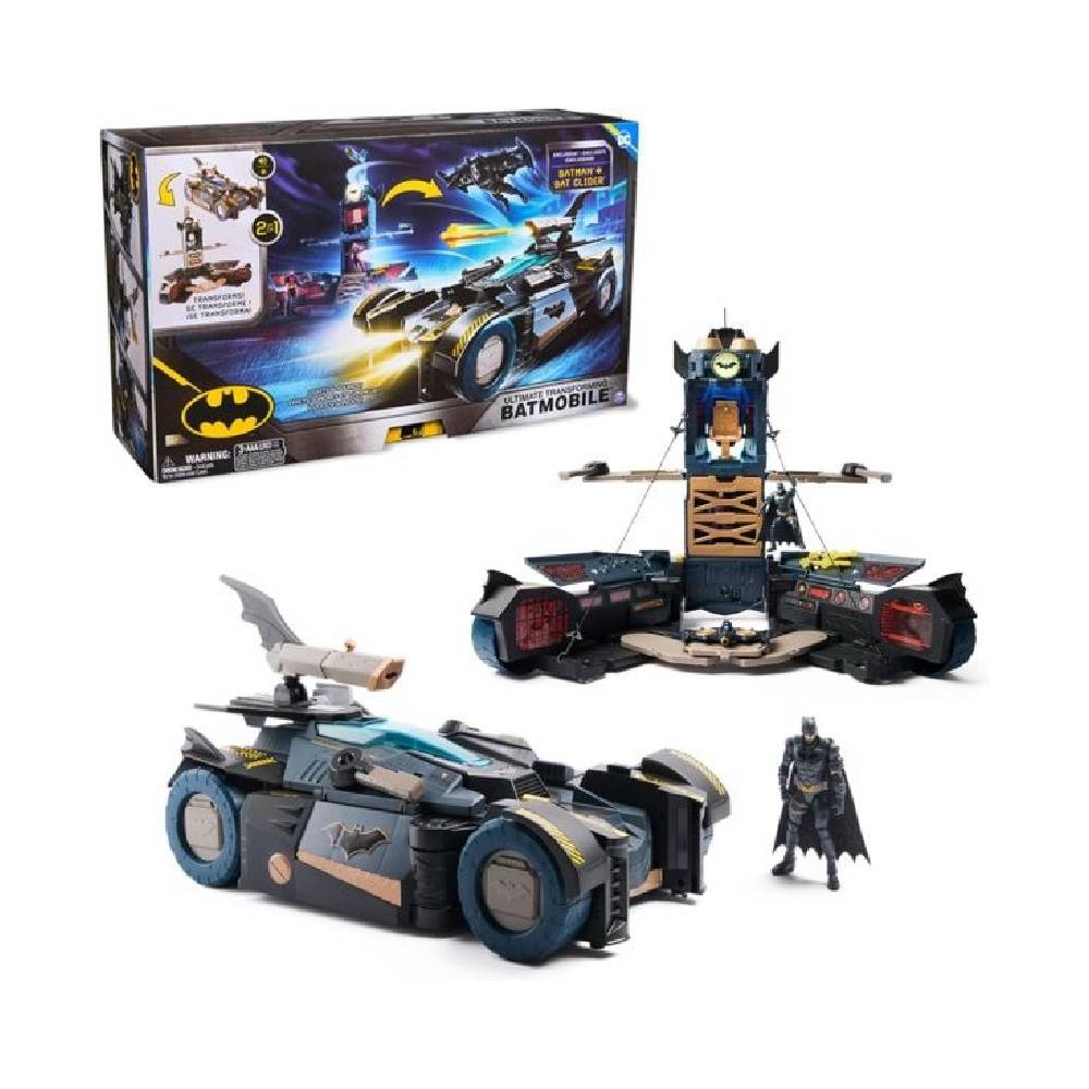 DC Batman - Ultimate Transforming Batmobile 2-in-1 Playset - Ages 4+ Years