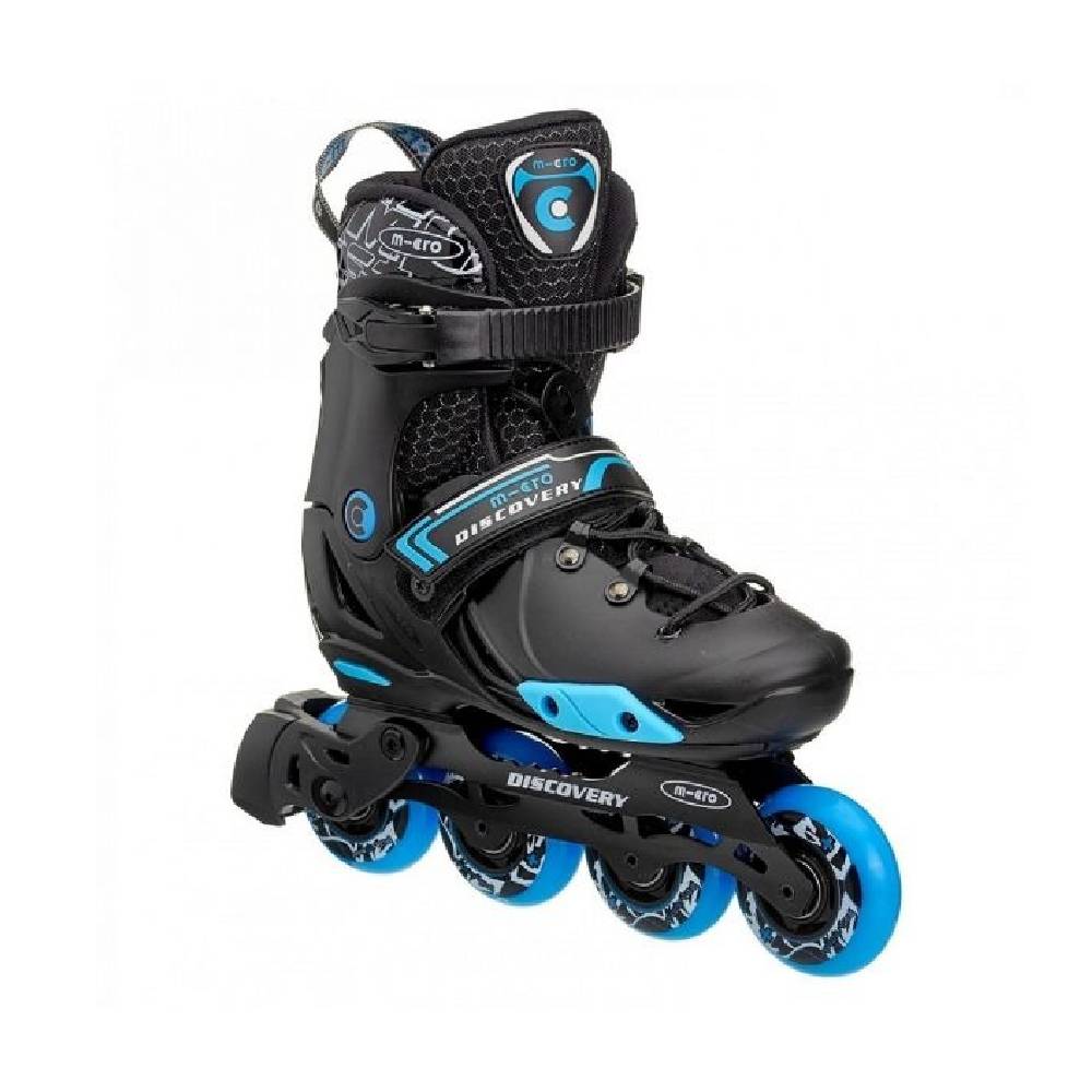 Discovery Black Inline Skates with Brake Set - Adjustable & Advanced Skating