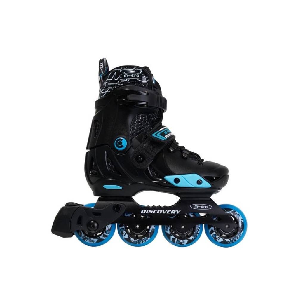 Discovery Black Inline Skates with Brake Set - Adjustable & Advanced Skating