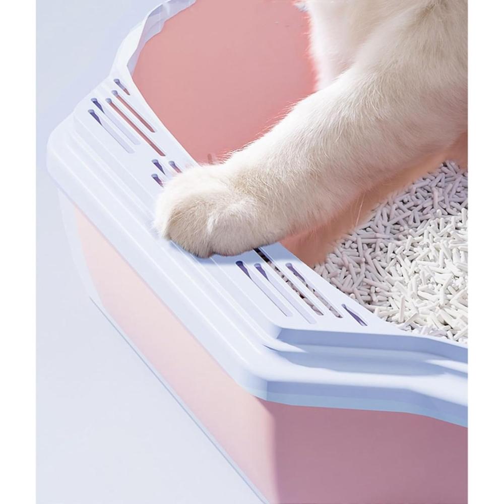 Hocc - Cat Sandbox Dome-shaped - Pink (19.7 X 16.5 X 15.7 Inches)