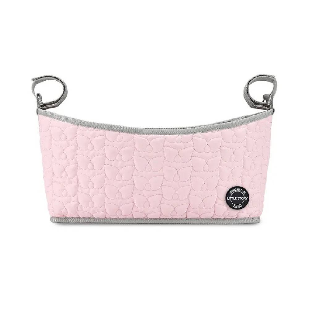 Little Story Premium Stroller Bag - Quilted - Pink