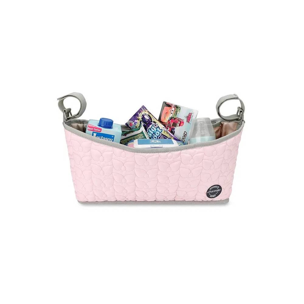 Little Story Premium Stroller Bag - Quilted - Pink