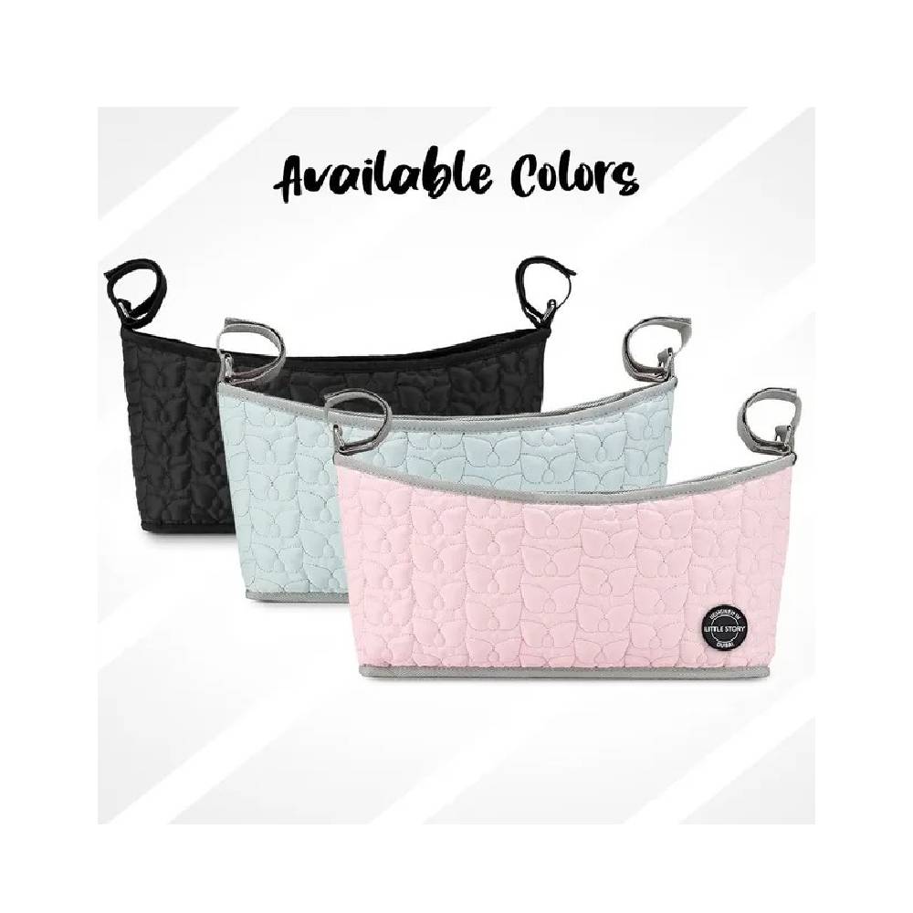 Little Story Premium Stroller Bag - Quilted - Pink
