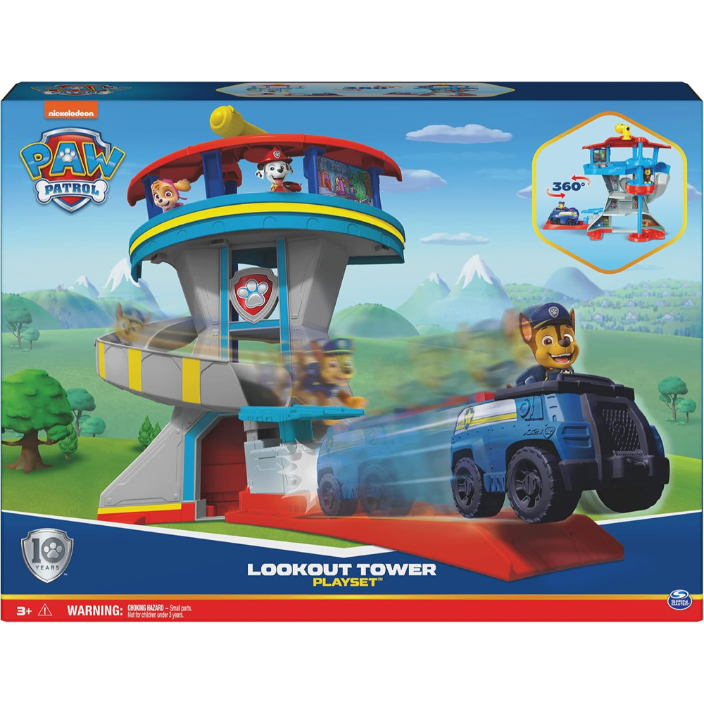 Paw Patrol - Adventure Bay Lookout Tower Playset - Ages 3+ Years