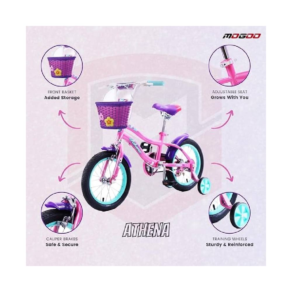 Mogoo - Athena Kids Bicycle - 14 Inch - Pink