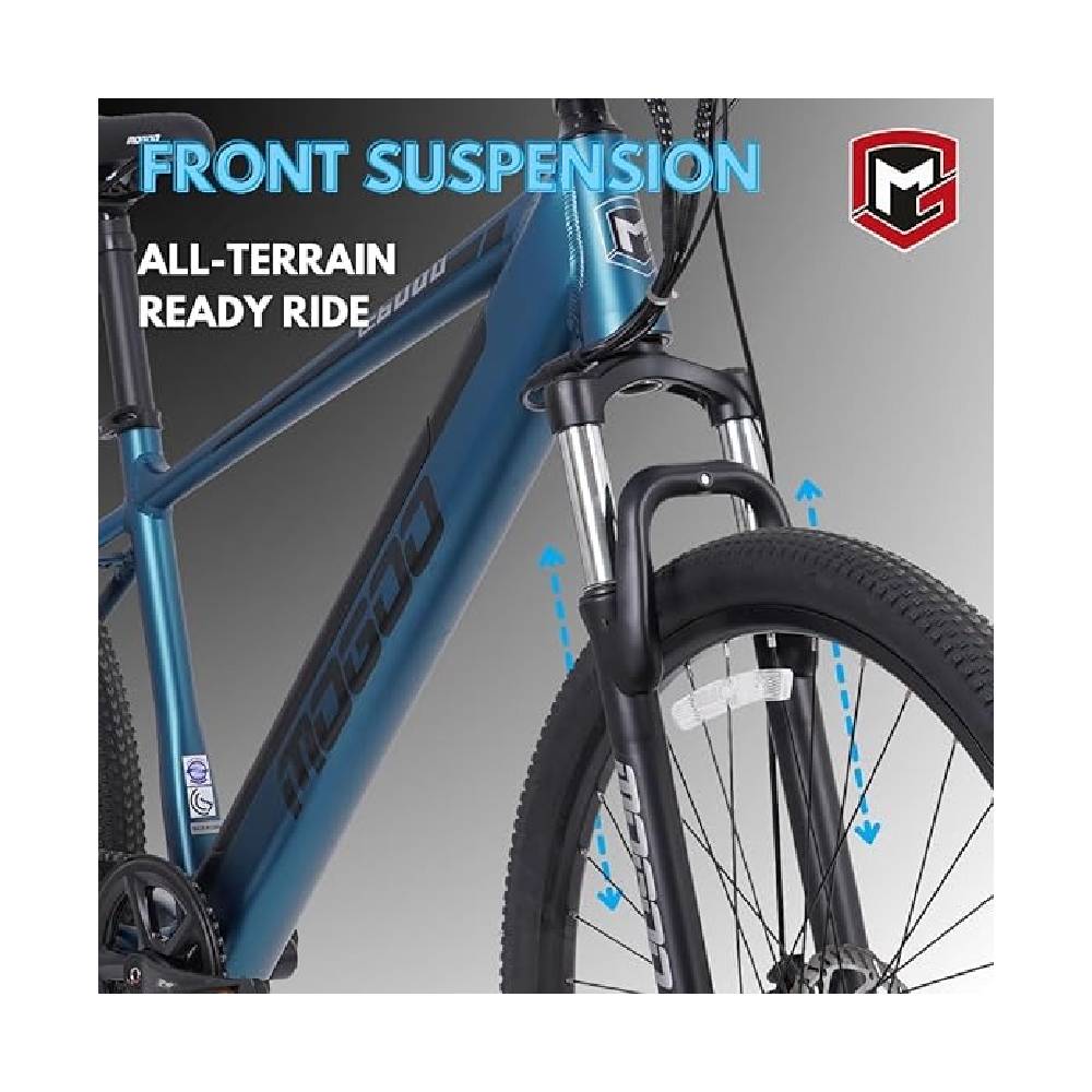 Mogoo - E6000 E-Mountain Bike - 27.5 Inch - Blue