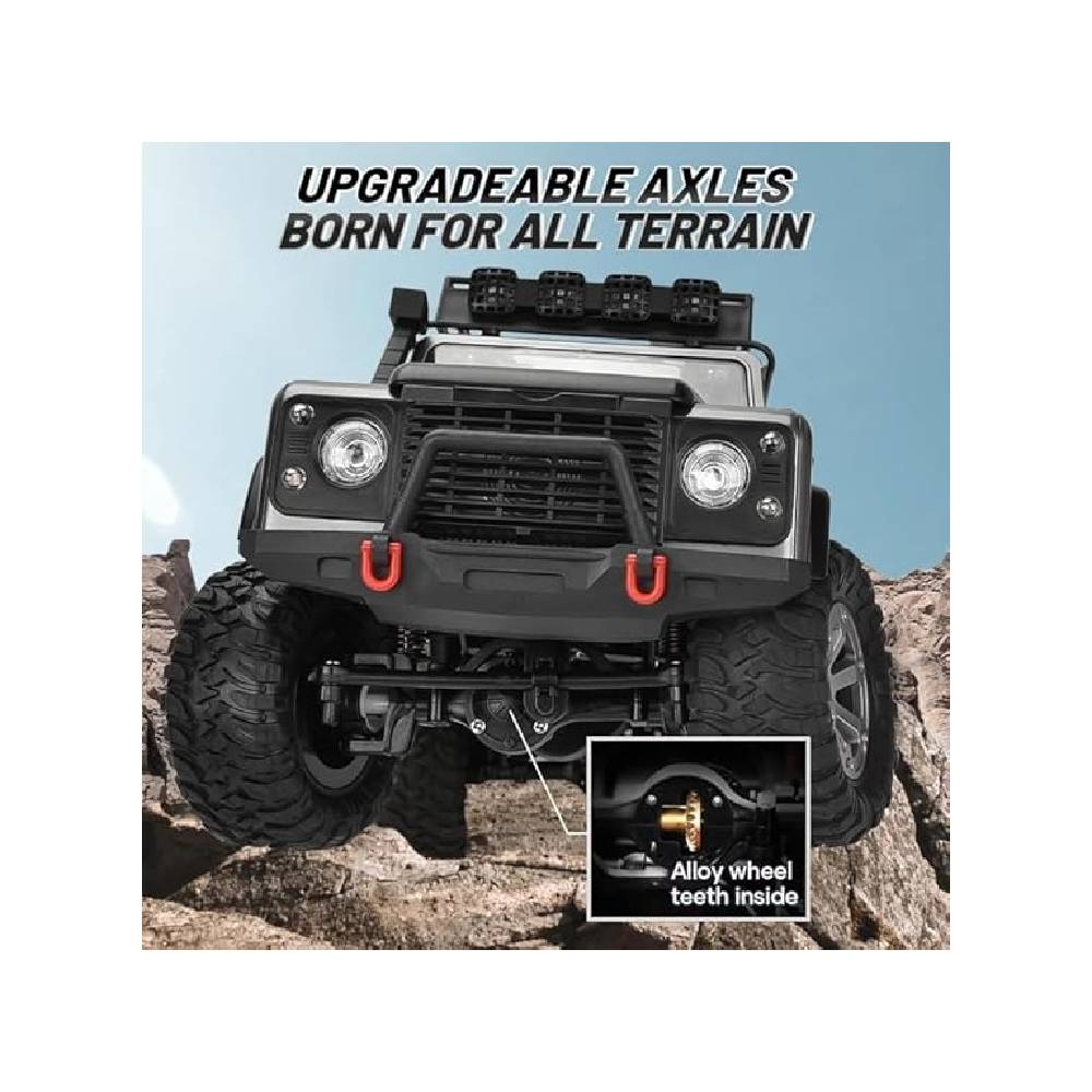 MyToys FY003-5A 2.4G Full Scale 4WD Climbing Car – Upgraded Lighting, Off-Road RC Jeep, Remote Control Rock Crawler