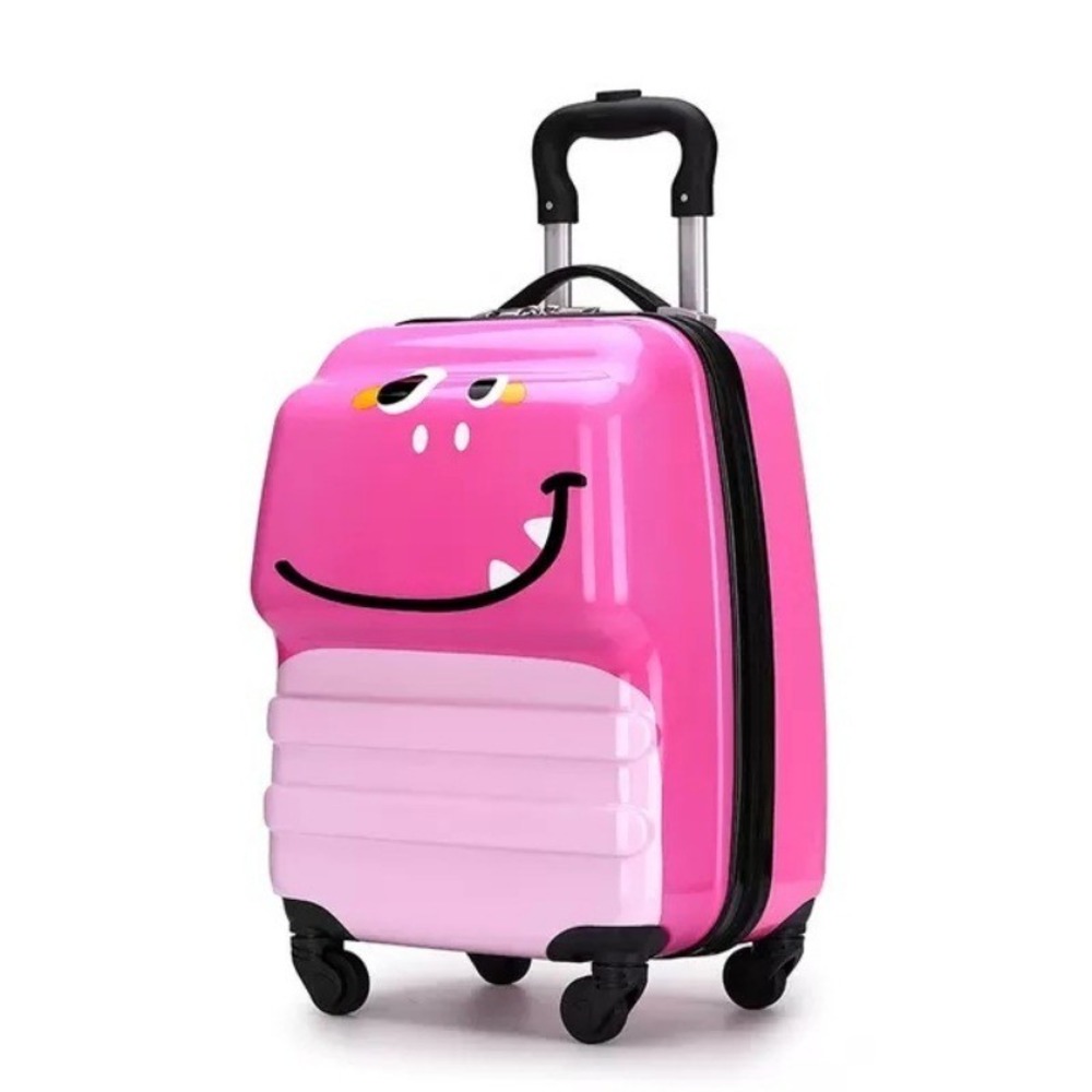 PEEKABOO 18-Inch Kids Luggage with Spinner Wheels - Assorted Blue/Pink