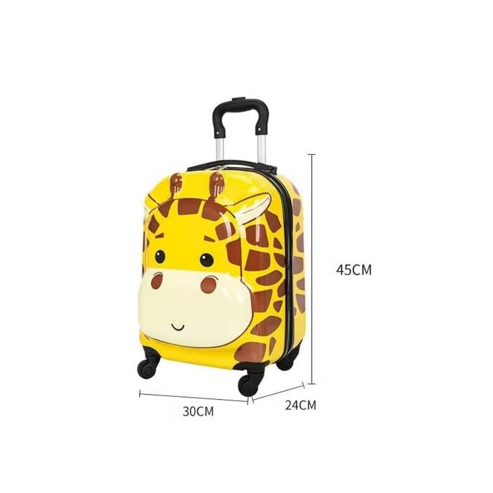 PEEKABOO 18-Inch Kids Luggage with Spinner Wheels - Crocodile Design