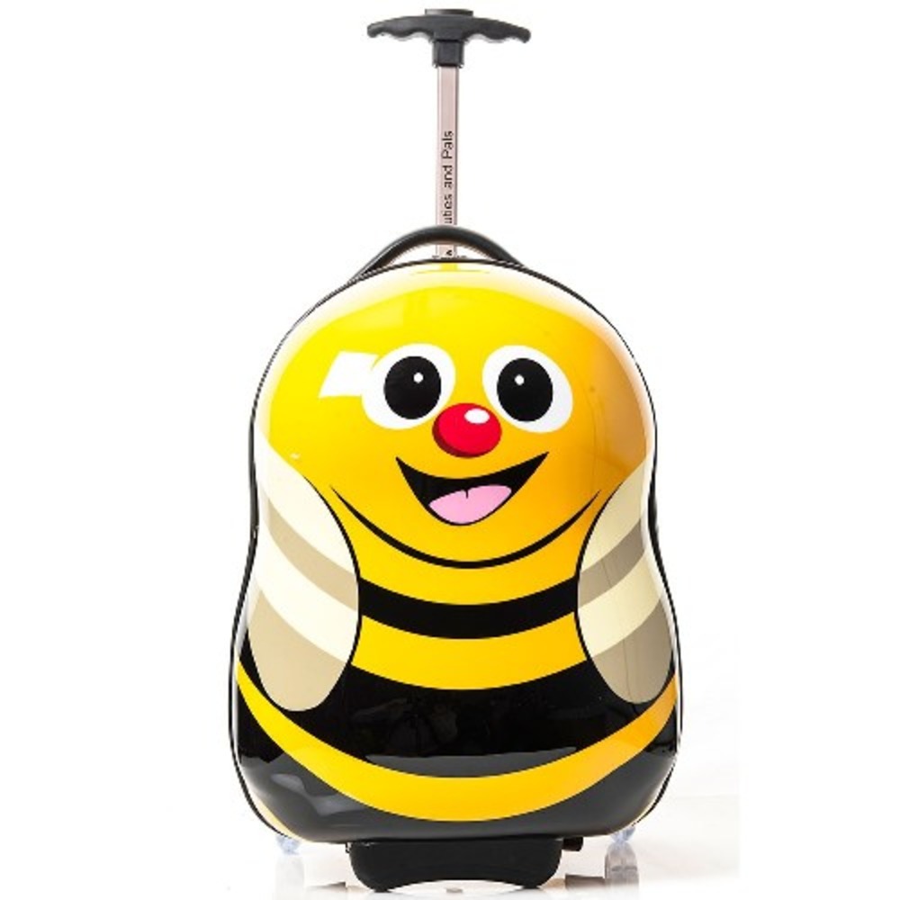 PEEKABOO Kids Carry-on Luggage Set with Smooth Rolling Wheels - Honey Bee Design