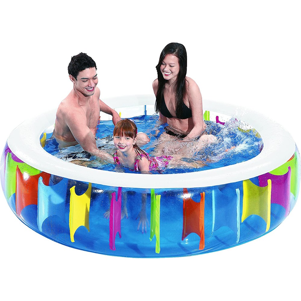 Sun Club Giant Rainbow Inflatable Pool